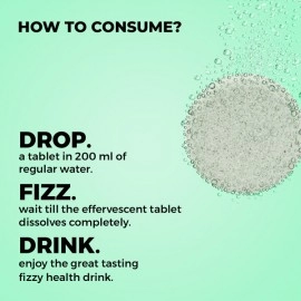 Auric Liver Detox Effervescent | Fizzy Water with 10 Ayurvedic Herbs | Clinically Researched Therapeutic Ingredients | Drop, Dissolve, Fizz, Drink |Pack of 60 Tablets