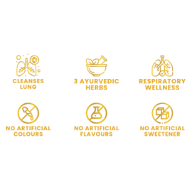 Auric Lung Detox Supplement With Natural Blend of NAC (N-Acetylcysteine), Pushkarmool, Piper Longum & Licorice Herbs Extract | Lungs Cleaner for Detoxification and Immune Defence Pack of 80 Tablets