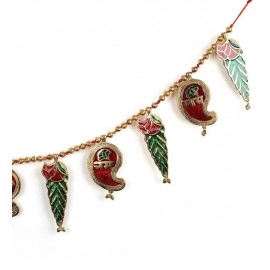 Multicolor Metal Kalash Bandhanwar | Door Hanging Showpiece