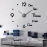 Analog 18cm X 16cm Wall Clock WITH 3D Effect | Black