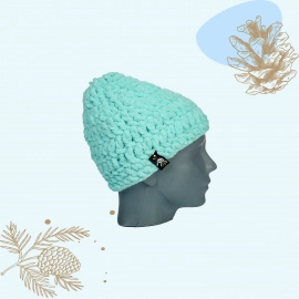 Happy Cultures | Aqua Crocheted Beanie | Handcrafted
