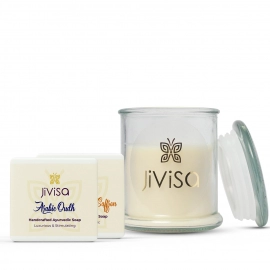 Jivisa| Aromatic Bundle Candle & 2 Soaps | Cinnamon 