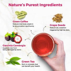 Auric Get Slim Effervescent | 60 Tablets Power of Green Coffee, Green Tea, Grape Seed & Garcinia Cambogia | Weight Loss partner for Men & Women