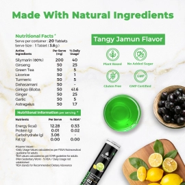 Auric Get Slim Effervescent | 60 Tablets Power of Green Coffee, Green Tea, Grape Seed & Garcinia Cambogia | Weight Loss partner for Men & Women