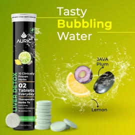 Auric Get Slim Effervescent | 60 Tablets Power of Green Coffee, Green Tea, Grape Seed & Garcinia Cambogia | Weight Loss partner for Men & Women