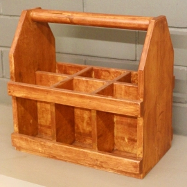 Barish Handcrafted Decor Beer Carry Crate | Firewood