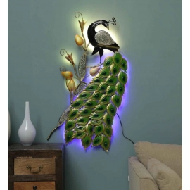 LED Metal Peacock Birds For Room Beautifully Built | Wall Decor, Home Decor