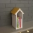 Barish Handcrafted Decor House Shaped Book Rack | White