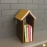 Barish Handcrafted Decor House Shaped Book Rack | Walnut