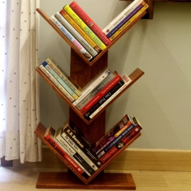Barish Handcrafted Decor Book Stand | Firewood