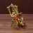 Brass 3D Moving Lord Ganesha | Statue Sitting On A Chair And Reading Ramayan