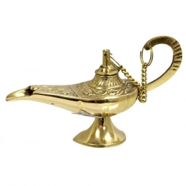 Brass Aladdin Genie Lamps | Incense Burners, Showpiece, Decorative Brass Chirag | Oil Lamp 