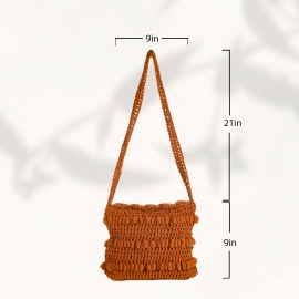 Happy Cultures | Bronze Crocheted Messenger Bag | Handcrafted