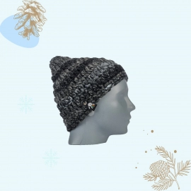 Happy Cultures | Charcoal Crocheted Beanie | Handcrafted
