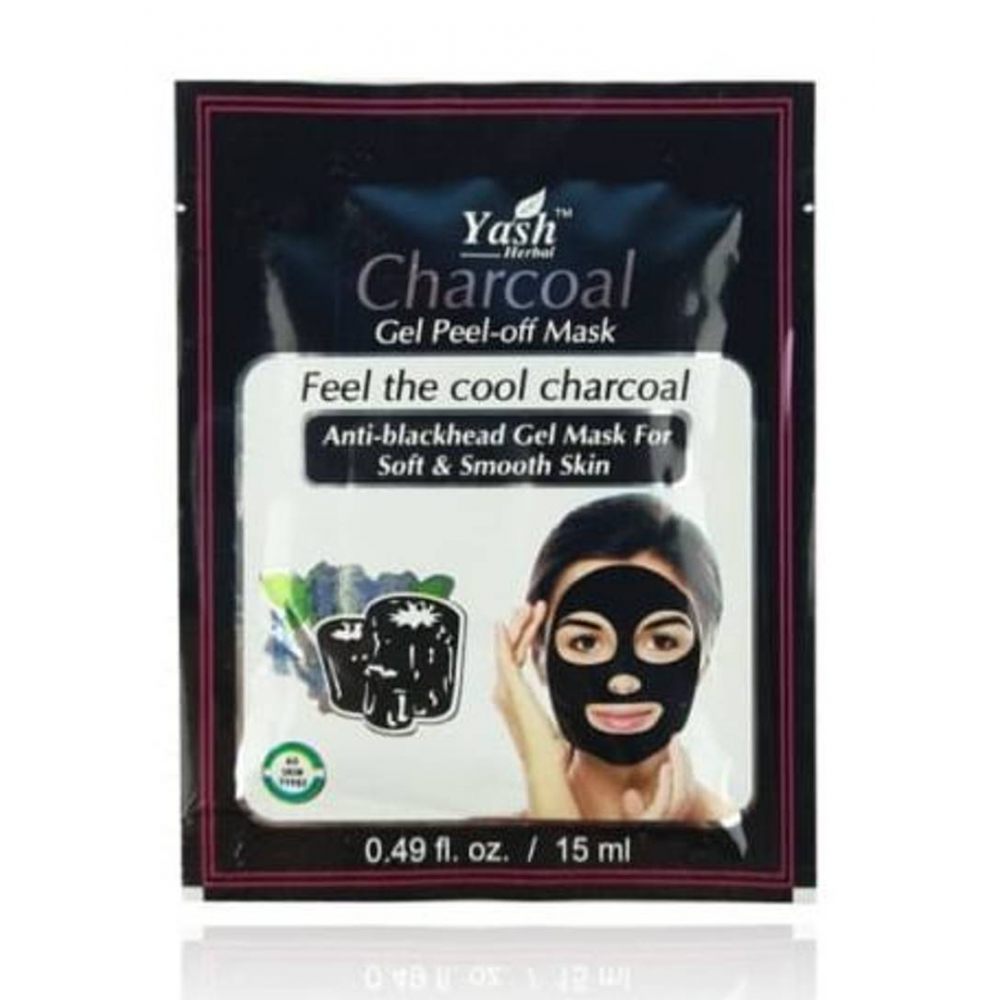 Charcoal Face Peel Mask 3 Pouch Pack 15 ml Each