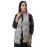Happy Cultures Charming Ash Grey Jhalar Crocheted Scarf | Handmade