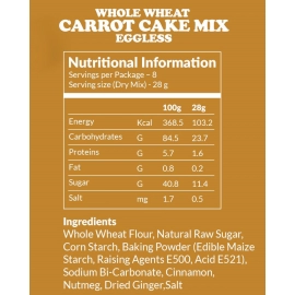 Plattered  PARTY PACK Whole Wheat Carrot Cake Mix | 1125g 