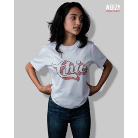 Chic | Women's Regular Fit Stretchable T-shirt | White