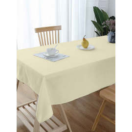 Lushomes  Beige Lushomes Classic Plain Dining Table Cover Cloth | Size 36 x 60 | Center Table Cloth