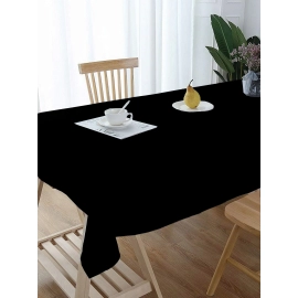 Lushomes  Black Lushomes Classic Plain Dining Table Cover Cloth | Size 36 x 60 | Center Table Cloth
