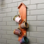 Barish Handcrafted Decor Coffee Mug Holder For Home Decor | Firewood