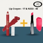 Ultra Matte Lip Crayon & Kiss Lip No Transfer Lipstick ( Combo Buy Lip Crayon and get Lipstick Free)