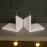 Barish Handcrafted Decor Book Ends Part Wood | White