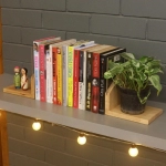 Barish Handcrafted Decor Book Ends Part Wood | Rubberwood