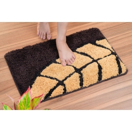 Sleepcosee | COSEE Door Mat Premium-Leaf Emboss TPR | Brown-Yellow