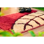 Sleepcosee | COSEE Door Mat Premium-Leaf Emboss TPR | Red-Yellow