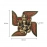Metal Wall hanging Ganesha Placed On Swastik Decorative Showpiece 