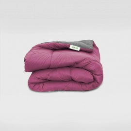 Sleepcosee | Reversible Solid Color Comforters-Double | Dark Pink