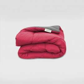 Sleepcosee | Reversible Solid Color Comforters-Double | Red