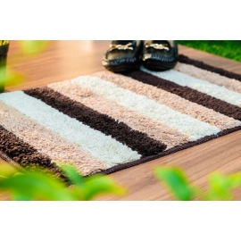 Sleepcosee | COSEE Door Mat Basic | Stripes | Brown-White