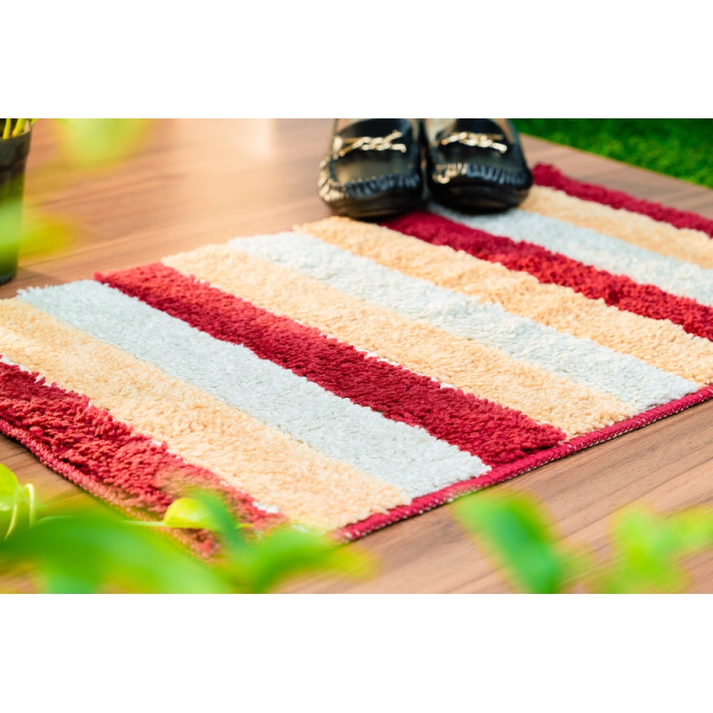 Sleepcosee | COSEE Door Mat Basic | Stripes | Red-White