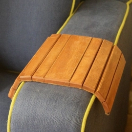 Barish Handcrafted Decor Couch Caddy | Flexible | Firewood