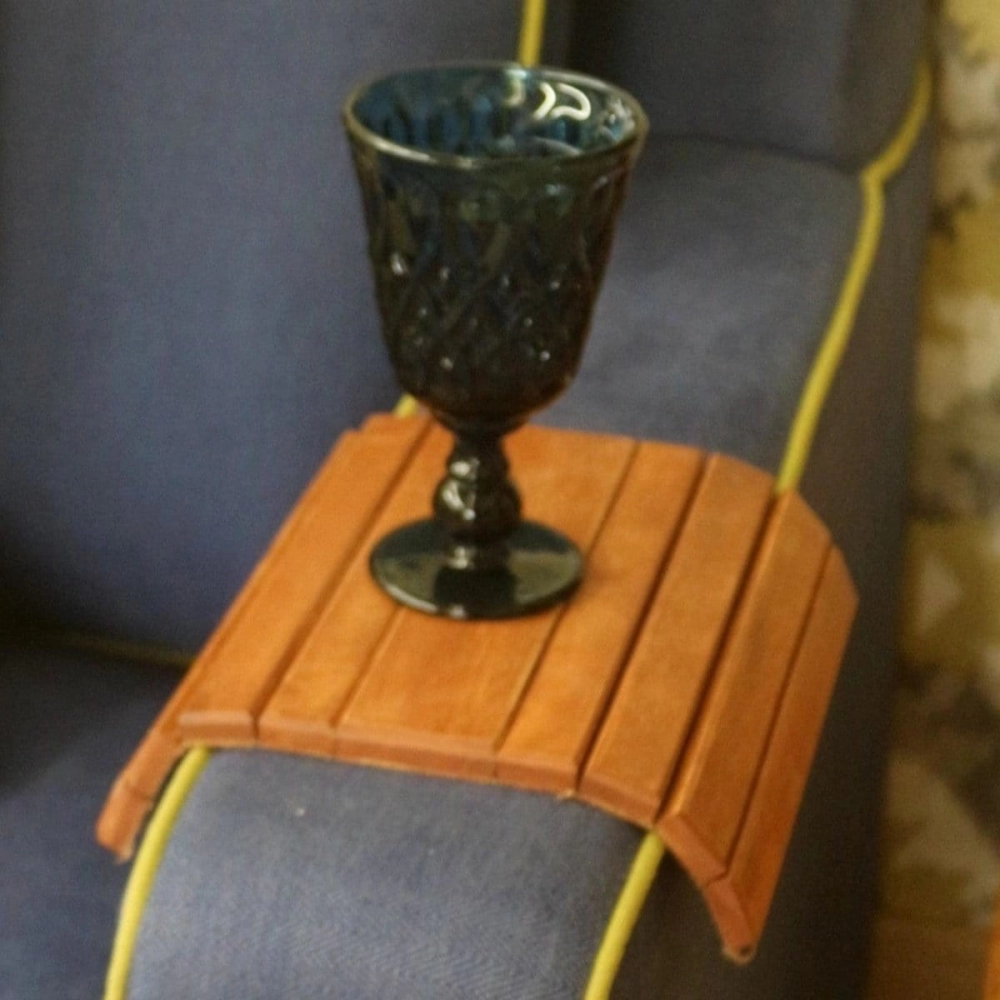 Barish Handcrafted Decor Couch Caddy | Flexible | Firewood