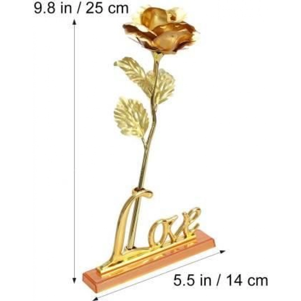 BlankLeaf Stylish 24k Golden Rose with love stand Best Gift - Valentine  Gifts for Boyfriend, Valentine Gifts for Girlfriend, Valentine Day, Birthday  Gift, Mother Day, Wedding Gift for Couple Come with certificate