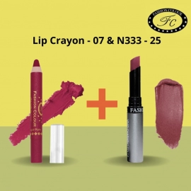 Ultra Matte Lip Crayon & ps Kiss Lip No Transfer Litick ( Combo Buy Lip Crayon and get Lipstick Free)