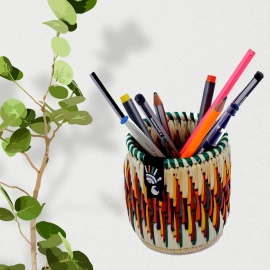 Happy Cultures | Fiery Pen Stand | Handcrafted