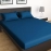 Sleepcosee | Fitted Bed Sheet | Queen Size | Blue