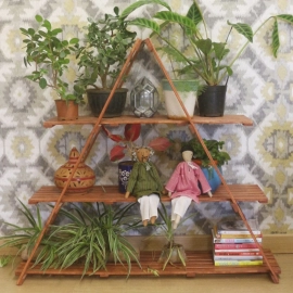 Barish Handcrafted Decor Floor Standing Planter | Firewood