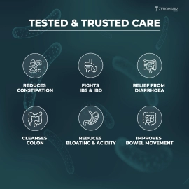 Zeroharm | Gut Army Probiotics For Constipation & IBS Veg Capsules | 2 Pack