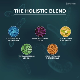 Zeroharm | Gut Army Probiotics For Constipation & IBS Veg Capsules | 2 Pack