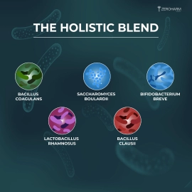 Zeroharm | Gut Army Probiotics For Constipation & IBS Veg Capsules | 2 Pack