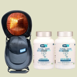 DHI Bring Back Your Hair | Laser Cap With 272 Laser Diodes | Hair Vitamins | DHT Blocker | Combo