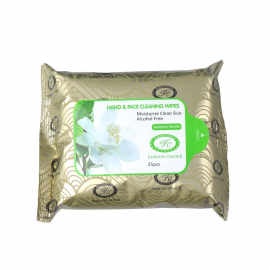 Hand & Face Cleaning Wipes | Moisturize Clean Skin And Alcohol Free | 25pcs | Jasmine Scent