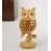 Handmade Brown Wooden Jalidar Owl | Good Luck Sign Wooden Owl | Size 5Inch