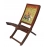 Handmade Ethnic Looks Wooden Folding Relaxing Chair with Hand Royal Painting