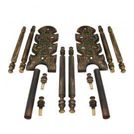 Handmade Wooden Bangle Holder Jewellery Stand for Women Carving 12 Inches 